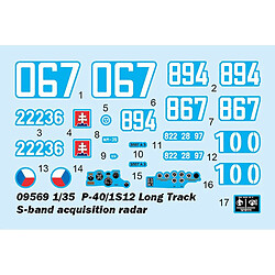 Avis Trumpeter Maquette Char P-40/1s12 Long Track S-band Acquisition Radar