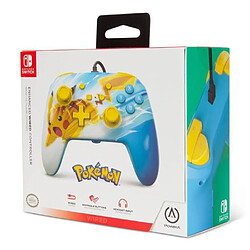 Power A Manette SWITCH Filaire Nintendo Pikachu Charge Officielle + Sacoche Switch Pokemon - Pikachu vs. Dracaufeu