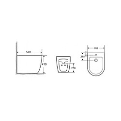 Avis Karag Bidet BTW MILOS 57x41x36,5 cm à poser