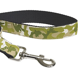 CHAPUIS SELLERIE Laisse/Sangle en Nylon pour Chien Motif Camouflage Vert 15 mm x 1,20 m Taille M