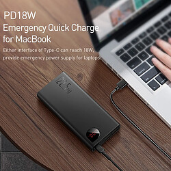 Acheter Universal Black Power Bank 20000mAh 22.5W/65W Chargeur de batterie portable Type Power Bank USB Chargeur rapide Power Bank Huawei