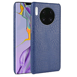 Wewoo Coque Rigide Pour Huawei Mate 30 Crocodile antichoc Texture PC + étui en PU bleu