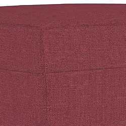 Maison Chic Repose-pied,Tabouret confortable Rouge bordeaux 70x55x41 cm Tissu -MN13440 pas cher