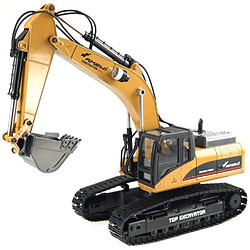 Acheter Excavateur Engin de Terrassement Full Metal 3 en 1 RC V3 1:14 2,4 GHZ Jaune