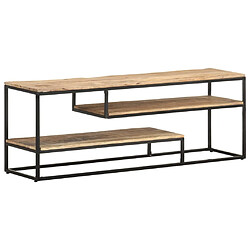 Maison Chic Meuble TV scandinave - Banc TV pour salon 130x30x45 cm Bois de manguier brut -MN47910