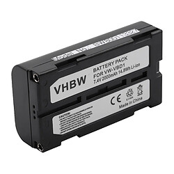 vhbw batterie compatible avec Panasonic NV-GS10, NV-GS100K, NV-GS10B, NV-GS10EG, NV-GS10EG-A caméra vidéo (2000mAh, 7,4V, Li-ion)