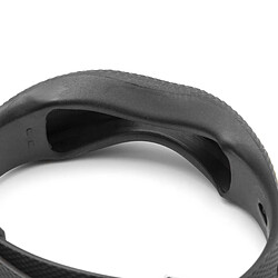 vhbw bracelet TPE 24.5cm compatible avec Garmin Vivofit 4 montre connectée - noir