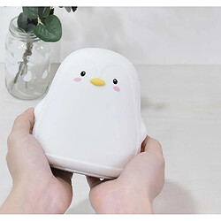 Universal 1 pcs Penguin capteur tactile en silicone lumineux rechargeable 7 couleurs USB rechargeable LED veilleuse enfant bébé cadeau de Noël | LED veilleuse pas cher