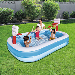 Piscine Gonflable Pour Enfants avec Panier de Basket Bestway 254x168x102 cm