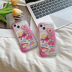 Avis GUPBOO Étui pour iPhone11 Smudge hot girl style cerise personnalité étui pour téléphone portable transparent