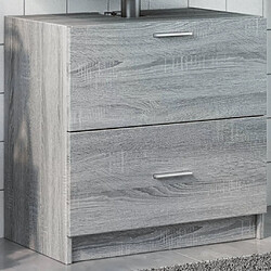 vidaXL Meuble d'évier sonoma gris 59x37x59 cm bois d'ingénierie 