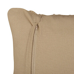 Acheter Beliani Coussin COLLOMIA Bouclé 45 x 45 cm Géométrique Beige