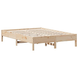 Vidaxl Cadre de lit 160x200 cm bois de pin massif