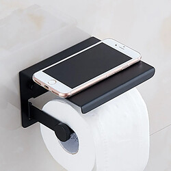 Acheter Universal Porte-papier toilette noir avec étagère Porte-serviettes Porte-papier de cuisine Porte-rouleaux de toilettes en acier inoxydable