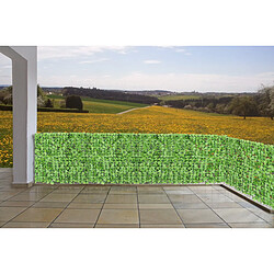 Mendler Brise-vue pour balcon N77, brise-vue pour balcon, terrasse, clôture ~ 500x150cm Leaf Light pas cher