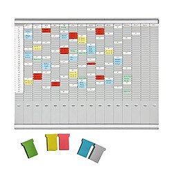 Avis Planning annuel à fiches T, indice 2 - 16 colonnes Franken