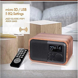 Avis Universal Subwoofer Bluetooth en bois sans fil Portable avec élogie radio FM Caixa de Som Télécommande Altavoces haut-parleur