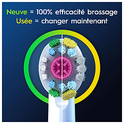 Oral-B Pro 3D White Brossettes Pour Brosse À Dents, 3 Unités pas cher