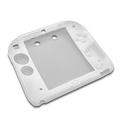 vhbw Couvercle, étui silicone blanc pour Nintendo 2DS console de jeux, manette