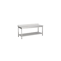 Table Inox à Dosseret - L 1800 x P 600 mm - Combisteel