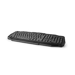 Alpexe Clavier de Jeu Filaire | USB 2.0 | Disposition Internationale US | Noir pas cher