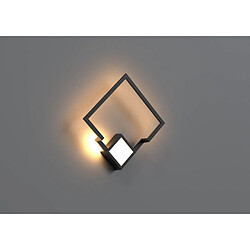 Inspired Applique Murale Carrée, Dimmable, LED 18W, 3000K, 1150lm, Noir, 3 ans de Garantie