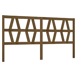 Maison Chic Tête de lit scandinave pour lit adulte,Meuble de chambre Marron miel 206x4x100 cm Bois massif de pin -MN94078