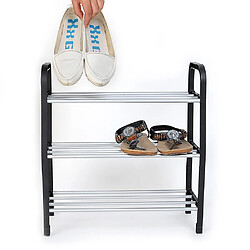 Avis Universal Étagère à chaussures en plastique 3 couches Étagère à tisseur de rangement Étagère à tisseur de bricolage Couvercle de chaussure Étagère d'armoire Accessoires d'organisation pour la maison