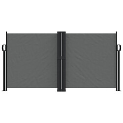 Avis Maison Chic Auvent latéral rétractable | Store latéral | Brise-vue latéral anthracite 120x1200 cm -GKD93706