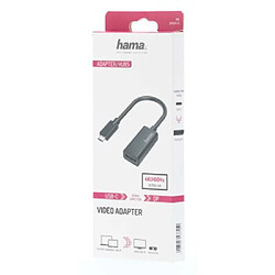 HAMA Adaptateur vidéo, fiche USB-C - port DisplayPort, Ultra-HD 4K