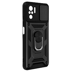 Avizar Coque Redmi Note 10 Pro avec Cache caméra et Bague Support noir