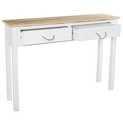 Console Alexandra House Living Blanc Marron Bois 110 x 81 x 30 cm