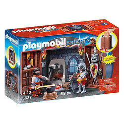 Playmobil® PLAYMOBIL 5637 Chevaliers - Coffre Chevalier et forgeron