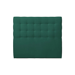 Sommeil de plomb Tete de lit Capitonnée Velours Vert L 135 cm - Ep 10 cm rembourré