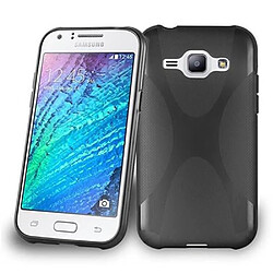 Cadorabo Coque Samsung Galaxy J1 2015 Etui en Noir