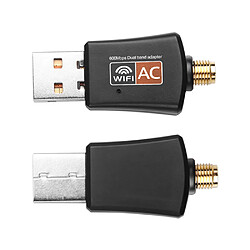 Adaptateur USB WiFi 600Mbps Dual Band Sans fil Dongle adaptateur réseau 2,4 GHz / 5,0 GHz Ethernet 802.11AC avec antenne pour or1507