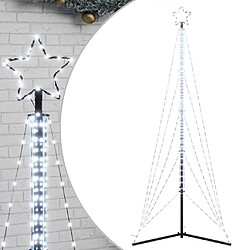 vidaXL Guirlande de sapin de Noël 525 LED blanc froid 300 cm