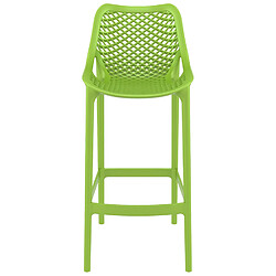 Alterego Tabouret de jardin 'BROZER' vert en matière plastique pas cher