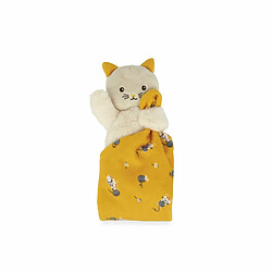 Acheter Kaloo Doudou Carre douceur Chat jaune - 18 cm