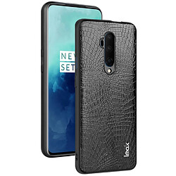 Imak Coque en TPU + PU imitation daim avec antidéflagrant crocodile pour votre OnePlus 7T Pro