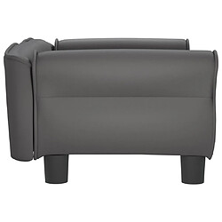 Acheter Maison Chic Niche Lit pour chien | Panier couchage pour chien gris 70x45x30 cm similicuir -GKD94336