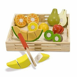 Melissa & Doug - 4021 - Jouet Premier Age - Coffret de Fruits à Découper