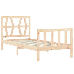 Acheter vidaXL Cadre de lit sans matelas bois de pin massif