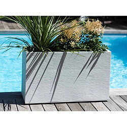 Avis Eda Jardinière Muret Graphit 99,5 x 39,5 x 60 cm - 116 L - Blanc cérusé