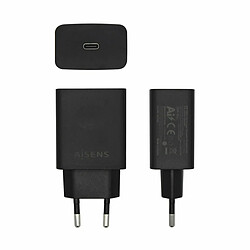 Avis Chargeur Aisens Cargador USB-C PD 3.0 1 Puerto 1x USB-C 20 W, Negro USB-C Noir 20 W