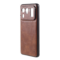 X-Level Coque en TPU + PU Style vintage marron pour votre Xiaomi Mi 11 Ultra