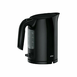 Bouilloire Braun PurEase WK3000 BK 1L 2200W noir - Coulée sans fil, anti-calcaire, indicateur de niveau d'eau