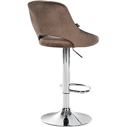 Acheter Non Tabouret de bar Milet velours chrome