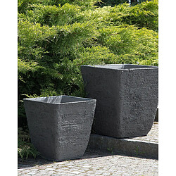 Beliani Cache-pot gris 49 x 49 x 53 cm DELOS