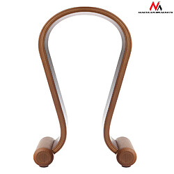 Avis Maclean Support pour casque en bois couleur noisette, design moderne MC-815W